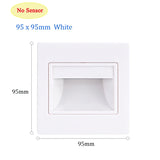 Night Foyer Intelligent Lamp PIR Motion Detector Sensor COB LED Stair Light Recessed Step Ladder Kitchen Foyer Wall Footlight
