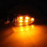 Super Bright Mini Motorcycle LED Turn Signal Lights (2 Pcs) - Universal Amber Blinker Indicators for Motorbikes & Scooters