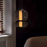 Nordic Designer Smoke White Glass LED Floor Lamp Bedroom Study Hotel Chandelier Living Room Sofa Atmosphere Art Decor Lighting
