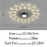 2026 New Creative Modern Led Chandelier for Studyroom Bedroom Kitchen Hall Lighting Decor Indoor Lamp Warm Home Pendant Lustre