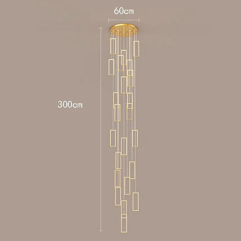 Nordic home decoration, stair chandelier, living room and dining room Pendant lights, ceiling light, indoor lighting