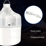USB Rechargeable Led Bulb Portable Camping Light Bulb Emergency Lighting Flashlight Lights Outdoor Picnics Hanging Tent Light