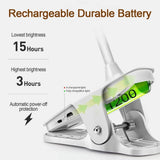 3 Level Brightness Clip on Desk Lamp Portable LED Reading Night Light Rechargeable Desk Light Dimmable Study Book Light Lamp