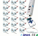 Mini Downlights Led 12V with Remote Control 1W Spotlight Led Dimmable Stairs Cabinet Lights 220V Recessed Spot Ceiling Lighting