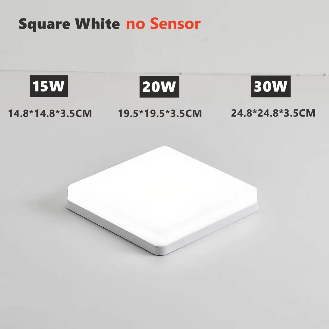 Waterproof PIR Motion Sensor LED Ceiling Light (20W/30W) - Ultra-Thin High-Lumen Lamp Fixture for Bathroom, Garage, Balcony & Corridor