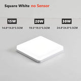 Waterproof PIR Motion Sensor LED Ceiling Light (20W/30W) - Ultra-Thin High-Lumen Lamp Fixture for Bathroom, Garage, Balcony & Corridor