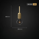 American-Style Retro Minimalist Hallway Foyer Pendant Light, Loft Industrial Style, Suitable for Restaurant, Bar, Clothing Store, Café, Single-Head Decorative Light, Light Luxury Bedside Small Pendant Lamp