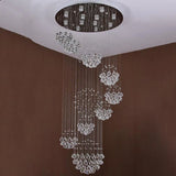 New Modern Item Large Villa Ceiling Lights Hotel Crystal Led Chandelier Staircase Pendant Light Kitchen Room Decor Hanging Lamp