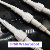 5/10/20/50/100Pairs 2Pin 3Pin 4Pin 5Pin Male To Female Jack LED Connector IP68 Waterproof Black White Cable For LED Strip Light