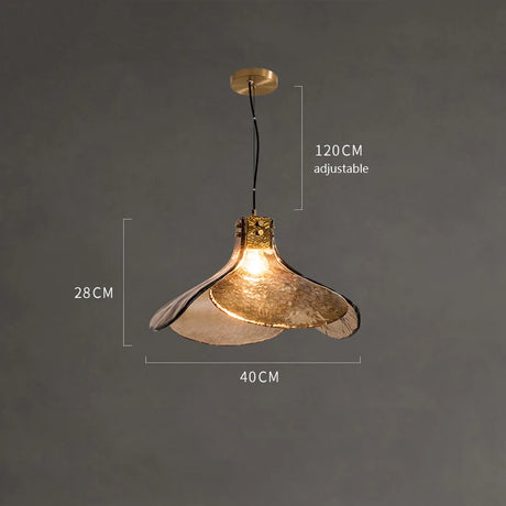 LED Retro Glass Pendant Light petal Shape bedroom Loft Home Light Restaurant Bar Bedroom Coffee Book bar chandelier