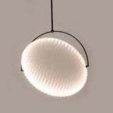 Modern Minimalist LED Fabric Pendant Light - Nordic Art Textile Ceiling Hanging Lamp Fixture for Dining Room, Bar Table & Living Room Decor