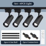 Remote Control Set LED Track Light Dimmable Ceiling Spotlight Rail Light Led Track Rail Spotlight Clothing Store Ceiling Lights