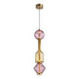 Italian Gusto Creative Glass LED Pendant Lamp - Modern Designer Chandelier Hanging Light for Kitchen Island, Dining Table & Bedroom