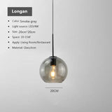 Nordic Glass Pendant Light glass Hanging Lamp Dining Room Chandelier Living Room Bedroom Cafe Study LED Lamps Room Decor Lustre