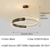 Minimalist Nordic LED Pendant Light Modern Home Decor Dining Room Bedroom Hanging Lamp Round Acrylic Chandelier