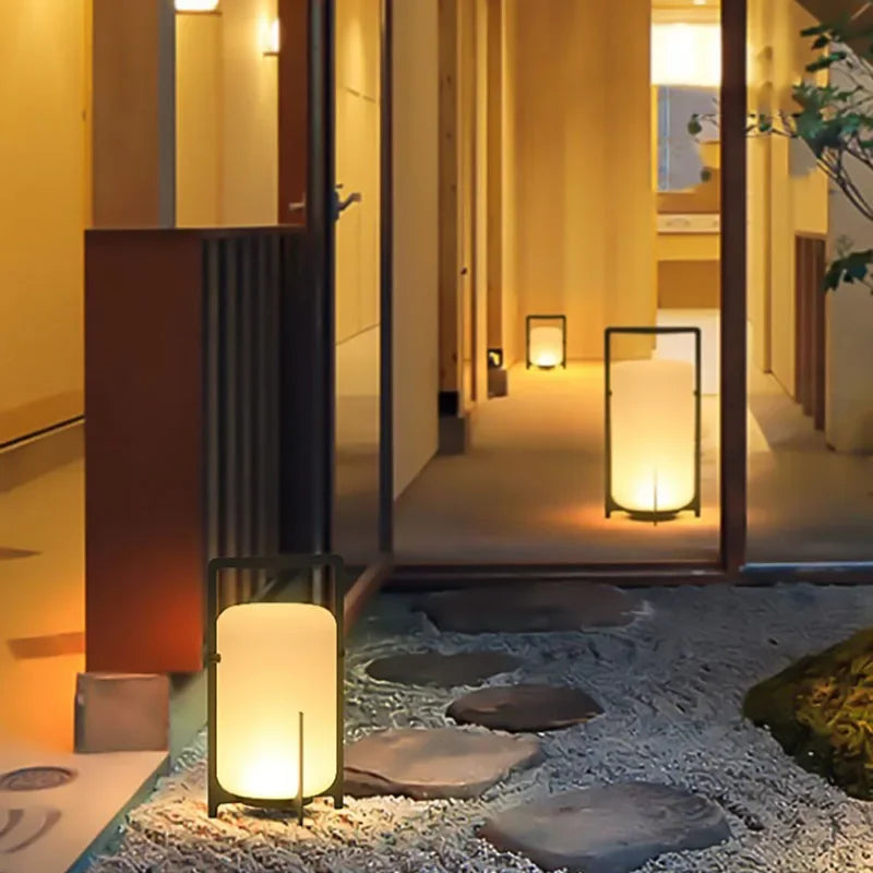 Nordic Creative Floor Lamp White Acrylic Living Room Bedroom Hotel Garden Modern LED Standing Lamp Home Decoration Lighting