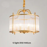 Modern Copper Led E14 Chandelier Glass Tubes Round Gold Metal Pendant Chandelier Lighting 2 Models On Sales Hanging Lamp Fixture