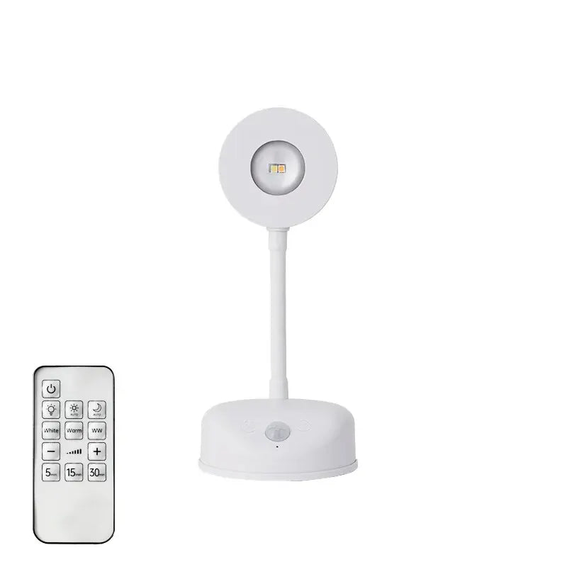 Wireless Motion Sensor LED Night Light (USB Rechargeable) - Stick-On Indoor Wall Lamp Fixture for Kitchen Cabinets, Bedroom, Living Room & Mural Display
