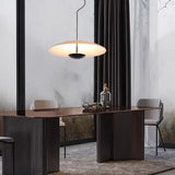 Nordic Design Led Pendant Lights Wood Grain Black For Dining Table Room Kitchen Hanging Lamp Fixture Home Decor Lighting Lusters