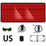 406pcs Leds Red Light Heating Larger Size Pad 660nm Waist Back Shoulder Muscle Pain Yoga mat Relief Relax Infrared Light 850nm