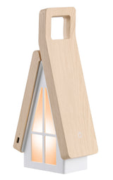 Wooden House LED Desk Lamp, USB Charging Collapsible Office Reading Lamp,Bedside Light, Room Decoration Night Light Gifts