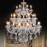 Extra Large Crystal Chandelier Lighting Top Grade K9 Crystals Hotel Large Lights For Villa Foyer 110v-220v  Luxury 3/4  Layers