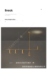 luxury bar Nordic home  spot pendant lamp Aisilan led chandelier modern all copper dining room light
