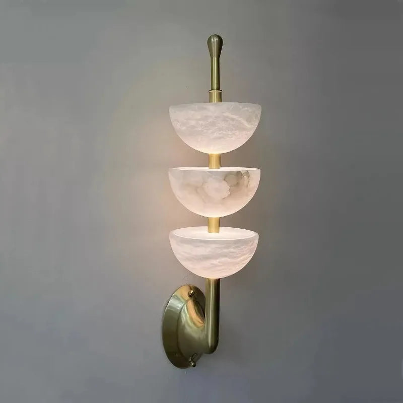 Light Luxury Marble Wall Lamping Italian Minimalist Living Room French Lamps Bedroom Bedside Corridor Corridor Lamp