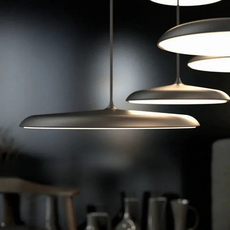 Modern Led Pendant Lights for Dining Room Office Desks Kitchen Bedroom Black Chandelier Home Decoration Hanging Light Fixture