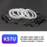 3M Car Interior LED Decorative Lamp - EL Wiring Neon Strip for Auto DIY