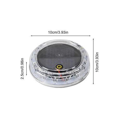 Mini LED Solar Power Car Warning Light Night Security Simulated Alarm Wireless Anti-Theft Caution Lamp Flashing Alarm Lamp Dummy