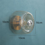 LED Bauhaus Glass Wall Lamp Nordic Retro Personality Wall Decor Lamps Modern Living Room Hallway Corridor Ceiling Light Fixtures