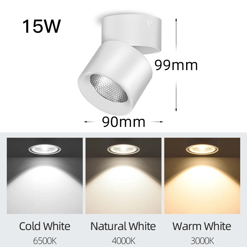 COB LED Spotlight Foldable Ceiling foco Lamp 220V Surface Mounted Downlight mini led 5W~25W LivingRoom Kitchen Street Spotlights