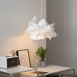 Modern Cloud Paper Pendant Light - White Floating Ceiling Chandelier Lamp Fixture for Living Room, Bedroom, Study, Hotel & Shop Decor