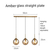 Nordic Modern LED Hanging Lamp Glass Pendant Lights for Kitchen Dining Room Bedroom Nordic Pendant Lamps Home Lighting Fixtures