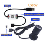 Smart Bluetooth App Control RGB LED Spotlight (USB 5V, 1W/3W) - Mini Ceiling Accent Downlight in Black, White & Silver