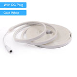 12V/24V Waterproof Flexible LED Neon Strip Light (6x12mm Silicone Rope) - DIY Neon Sign Light with DC Plug / 2-Pin Wire Option
