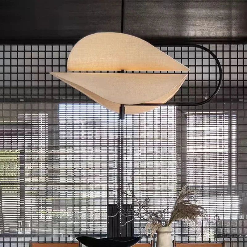 Nordic Fabric Pendant Light - Modern Textile Ceiling Chandelier Fixture for Living Room, Dining Room, Bedroom & B&B Decoration