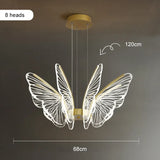 Postmodern Light Luxury Lotus Leaf Chandelier - Dimmable Nordic LED Ceiling Lamp