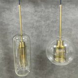 Modern Glass Ball Pendant Lamps Nordic Bedside Kitchen Dining Room Hanging Lights Luminaire Suspension Lighting Golden Designer