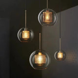 Glass Hanging Lamp Nordic Pendant Lights Kitchen Island Dining Room Lighting Fixtures Bedroom Bedside Pendant Lamp Luminaire
