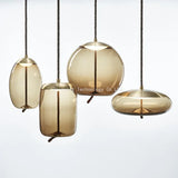 Nordic Style Designer Postmodern Luxury Glass Single Head Pendant Lamp Creative Art Bar Dining Lighting Fixture