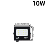 LED Flood Light Outdoor Spotlight (10W–100W) 220V - 6500K Daylight IP66 Waterproof Wall Lamp for Garage, Gym & Street