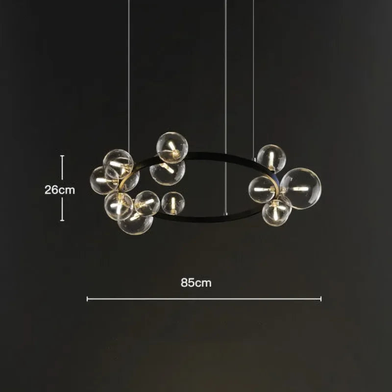 Modern Glass Bubbles Led Pendant Lights for Table Dining Room Kitchen Bar Chandeliers Lamps Home Decor Lusters Lighting Fixture