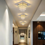 Modern Ceiling Light Led Crystal Chandelier Living Room Bedroom Lustre Aisle Luminaire Home Decor Pendant Lamp Hanging Fixture