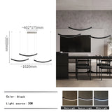 2026 Wood Arch Modern Long Pendant Light - Minimalist LED Dining Table Chandelier