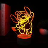 3D Illusion Stitch Night Light with Remote Control and Smart Touch Room Decor Lamp Birthday Valentine's Day Christmas Gifts