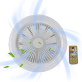 30W Ceiling Fan With Integrated Lights E27 Remote Ceiling Lighting Bedroom Living Room Switch Control 2400LM Home Lamps AC86-25V
