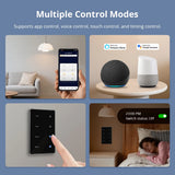 Zigbee DIY Smart Light Switch with Touch Display (Black) - US Standard Tuya Switch