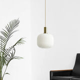 Nordic Retro restaurant colorful Glass pendant lights Creative living room Lamp Simple bedside lamp LED E27 light